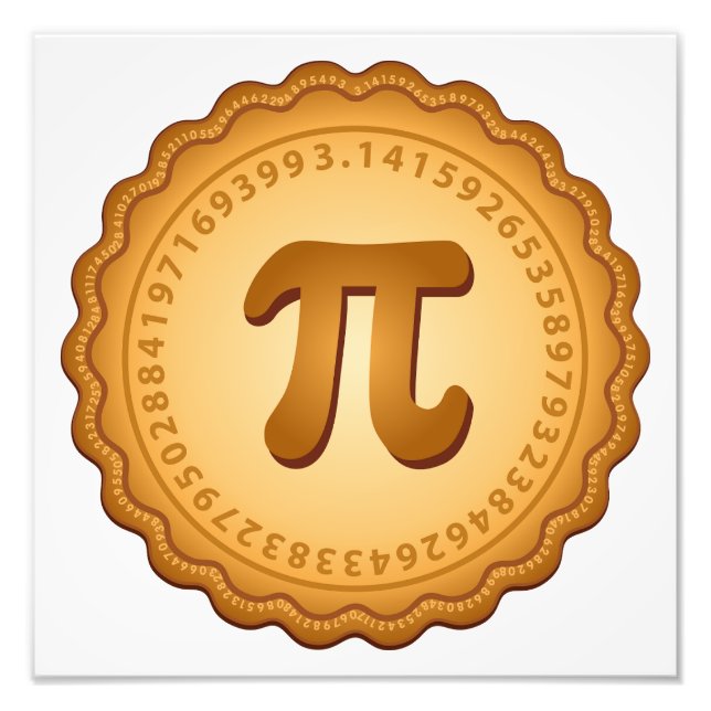 Haben Sie Pie am Pi Day, März 14 Fotodruck (Vorne)