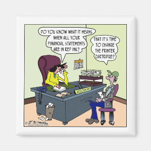 Haben Sie rote Tinte? Ändern Sie die Druckerpatron Magnet