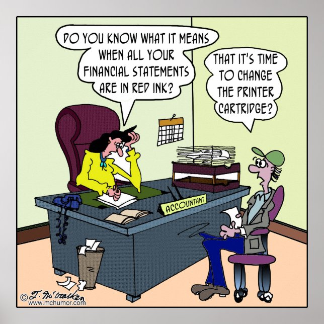 Haben Sie rote Tinte? Ändern Sie die Druckerpatron Poster (Vorne)