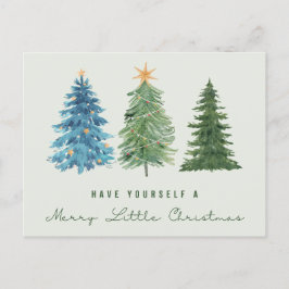 Haben Sie selbst eine sehr kleine Weihnachtspostka Feiertagspostkarte