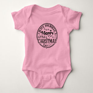 Haben Sie sich ein fröhliches kleines Weihnachtsfe Baby Strampler