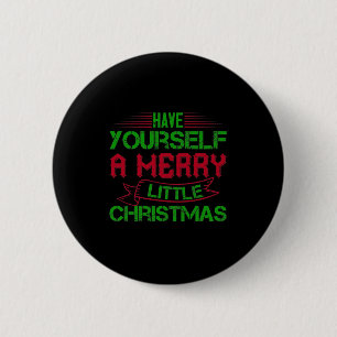 Haben Sie sich ein fröhliches kleines Weihnachtsfe Button