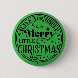Haben Sie sich ein fröhliches kleines Weihnachtsfe Button