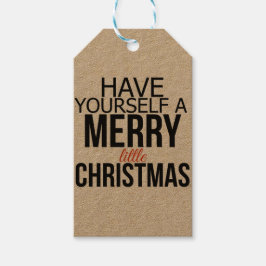 Haben Sie sich ein fröhliches kleines Weihnachtsfe Geschenkanhänger