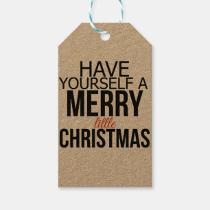 Haben Sie sich ein fröhliches kleines Weihnachtsfe Geschenkanhänger