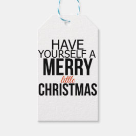 Haben Sie sich ein fröhliches kleines Weihnachtsfe Geschenkanhänger