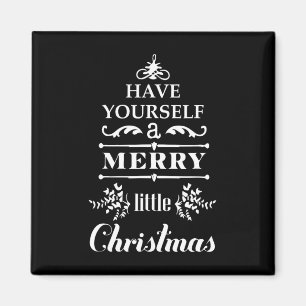 Haben Sie sich ein fröhliches kleines Weihnachtsfe Magnet