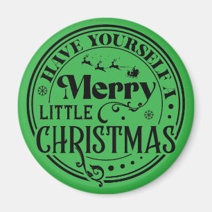 Haben Sie sich ein fröhliches kleines Weihnachtsfe Magnet