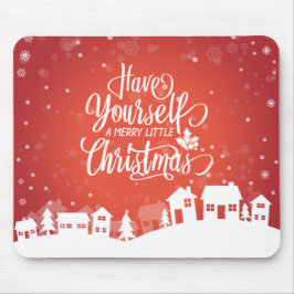 Haben Sie sich ein fröhliches kleines Weihnachtsfe Mousepad