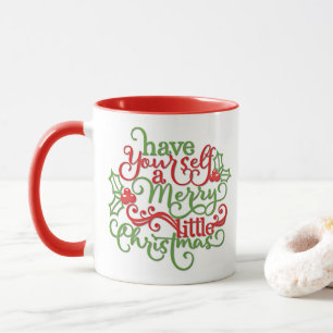 Haben Sie sich ein fröhliches kleines Weihnachtsfe Tasse