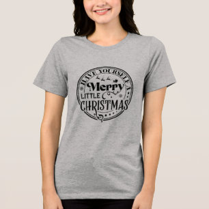 Haben Sie sich ein fröhliches kleines Weihnachtsfe Tri-Blend Shirt