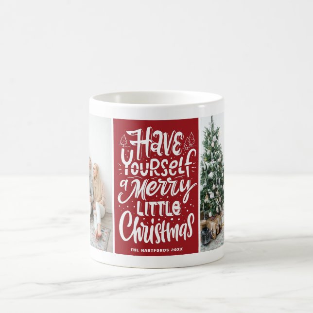 Haben Sie sich ein fröhliches kleines Weihnachtsge Kaffeetasse (Mittel)