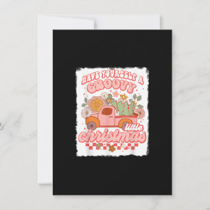 Haben Sie sich ein Groovy kleine Weihnachten frohe Einladung