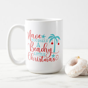 Haben Sie sich ein kleines Weihnachtsfest am Stran Kaffeetasse