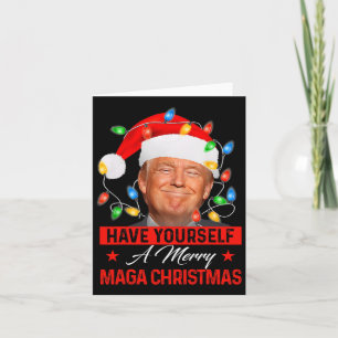 Haben Sie sich eine fröhliche Mega Weihnachten Wei Karte