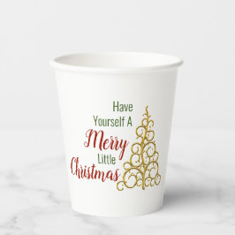 Haben Sie sich einen fröhlichen kleinen Weihnachts Pappbecher