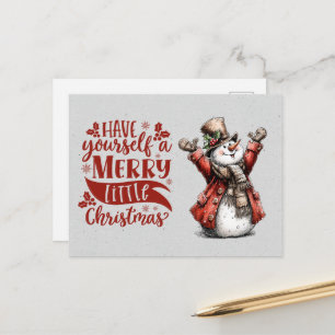 Haben Sie sich einen fröhlichen kleinen Weihnachts Postkarte