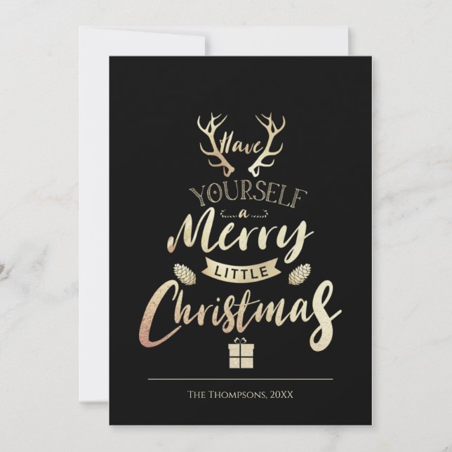 Haben Sie sich erfreulich wenig Weihnachten Gold s (Vorderseite)