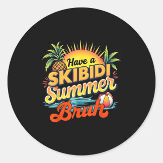 Haben Sie Skibidi Summer Bruh Funny Teacher letzte Runder Aufkleber