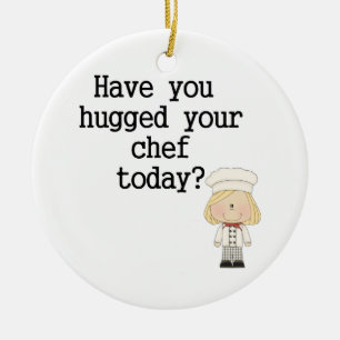 Haben Sie umarmt Ihrem Koch (weiblich) Keramikornament