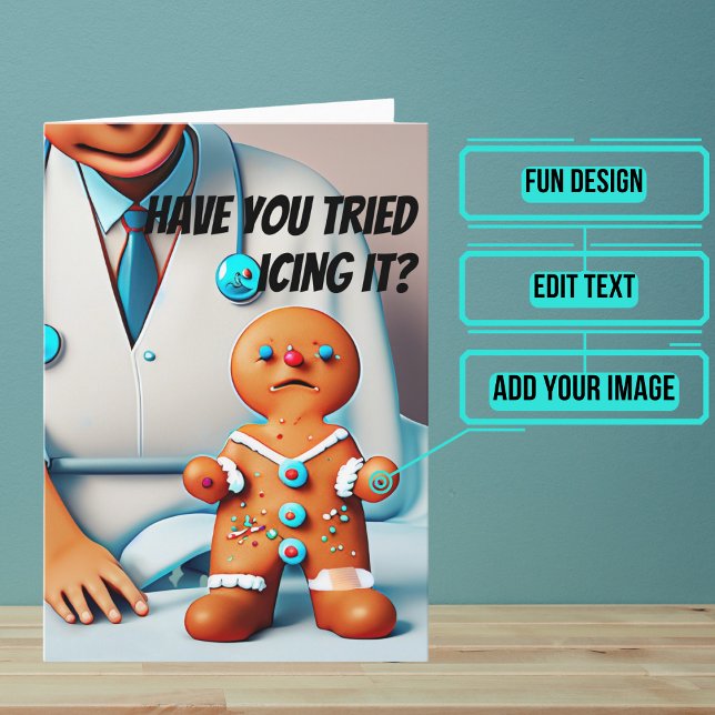 Haben Sie versucht, es gut zu machen? Karte (Send this lovely card to your loved one who is brave in the face of an accident or illness.)