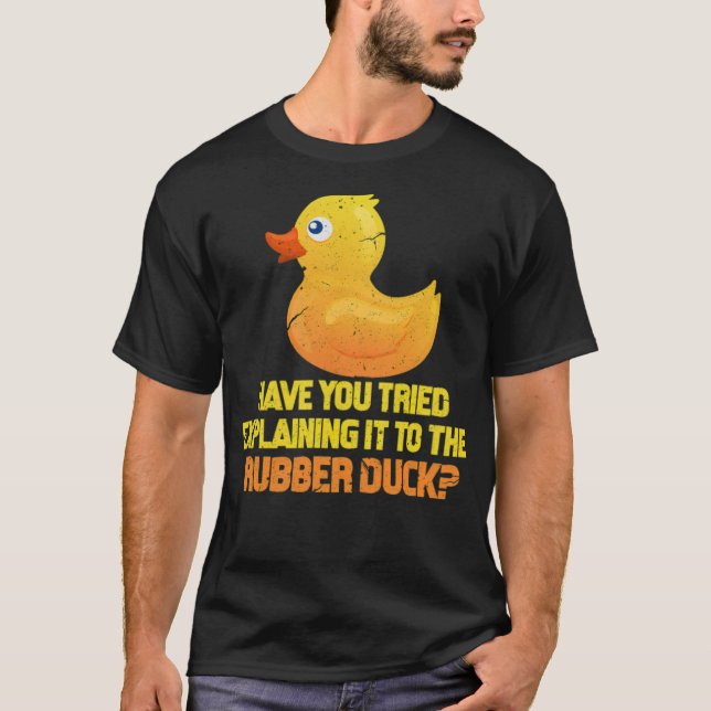 Haben Sie versucht, es zu erklären Computer schwar T-Shirt (Vorderseite)