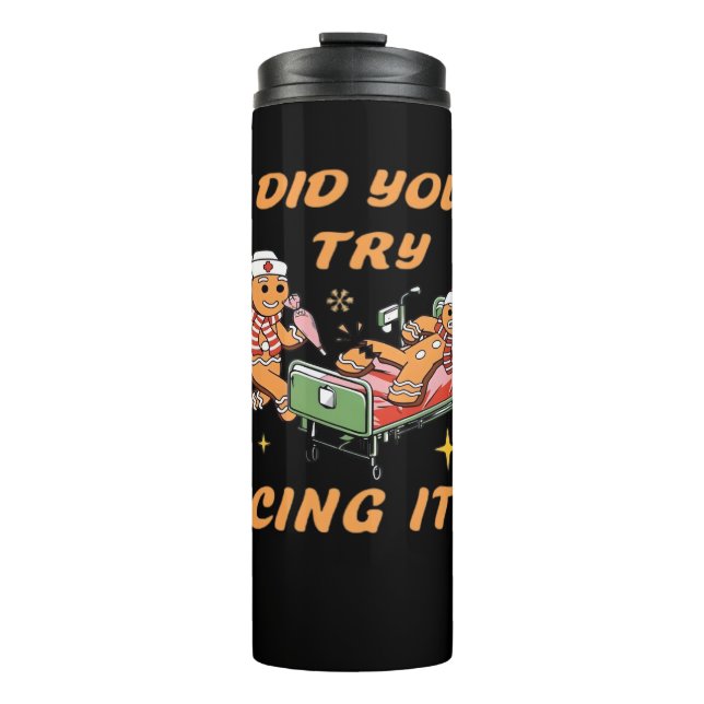 Haben Sie versucht, es zu imitieren, Weihnachten,  Thermosbecher (Vorderseite)
