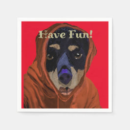 Haben Spaß Rottweiler Napkins Serviette