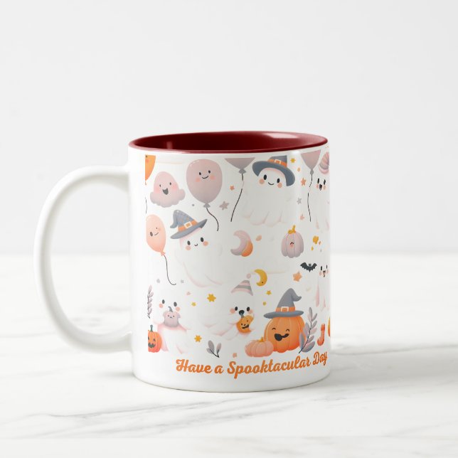 Haben Spooktacular Day Halloween Tag Zweifarbige Tasse (Links)