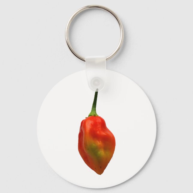 Habernero Single Pepper Fotograf Schlüsselanhänger (Vorderseite)