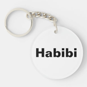 "Habibi" ح ب ي ي ein Wort Minimalismus ب Schlüsselanhänger