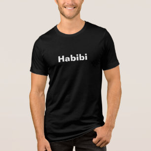 "Habibi" ح ب ي ي ein Wort Minimalismus ب Tri-Blend Shirt