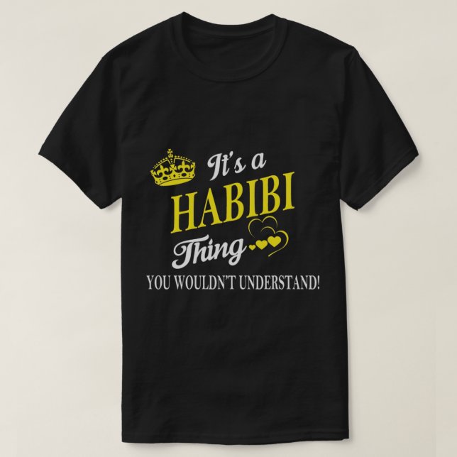 habibi, arabisch, arab, lebanon, yalla, lebanese,  T-Shirt (Design vorne)