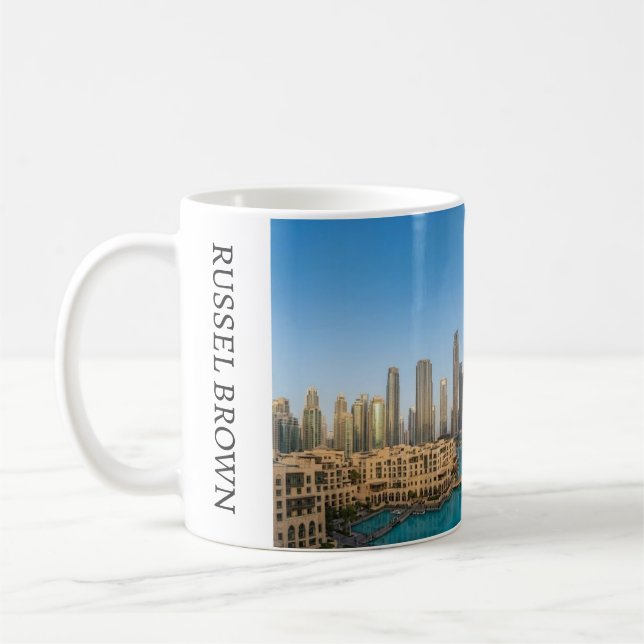 Habibi Come To Dubai Travel Souvenir Personalised Kaffeetasse (Links)
