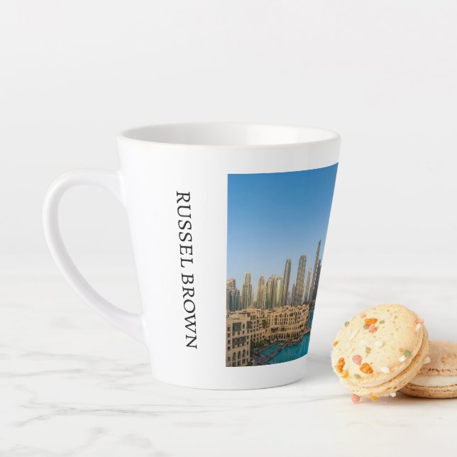 Habibi Come To Dubai Travel Souvenir Personalised Milchtasse (Beispiel)