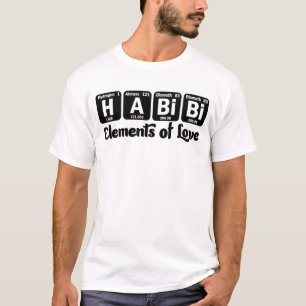 Habibi-Elemente der Liebe Periodische Tabelle Arab T-Shirt