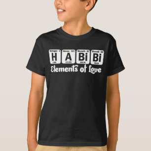 Habibi-Elemente der Liebe Periodische Tabelle Arab T-Shirt
