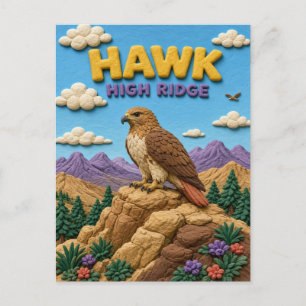 Habicht, High Ridge Clay Art Postkarte