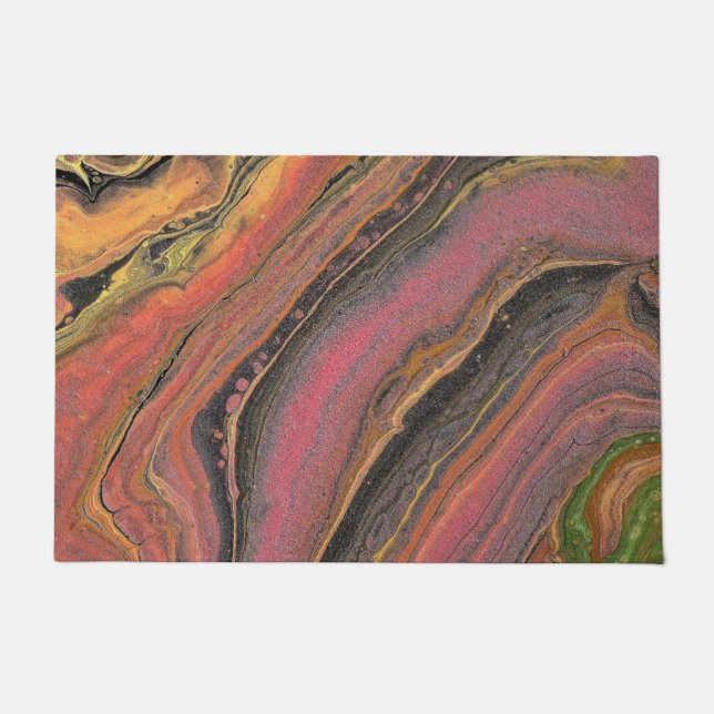 Habit of Lovin 3 Einzigartige Abstrakte Türmatte (Vorderseite)