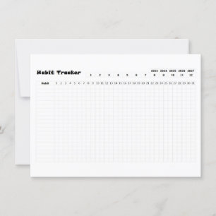 Habit-Tracker-Karte Dankeskarte