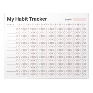 Habit Tracker Notizblock