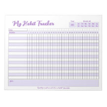 Habit Tracker Voll anpassbarer Notepad