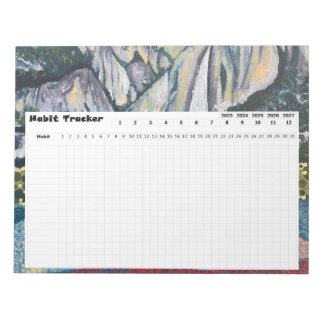 Habit Tracker Yosemite Nationalpark Notizblock