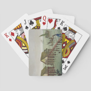 Habitations of the Papu Tribe, Rawak, plate 22 fro Spielkarten