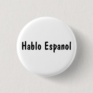 Hablo Espanol Button