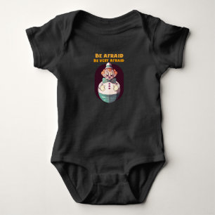 Habt Angst, habt sehr Angst, böser Clown-Design Baby Strampler