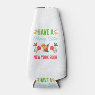 Habt ein fröhliches kleines New York Sour Weihnach Flaschenkühler
