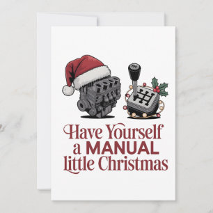 Habt ein fröhliches kleines Weihnachtsmechaniker Dankeskarte
