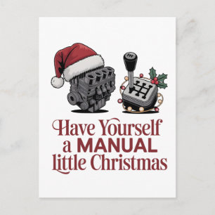 Habt ein fröhliches kleines Weihnachtsmechaniker  Postkarte