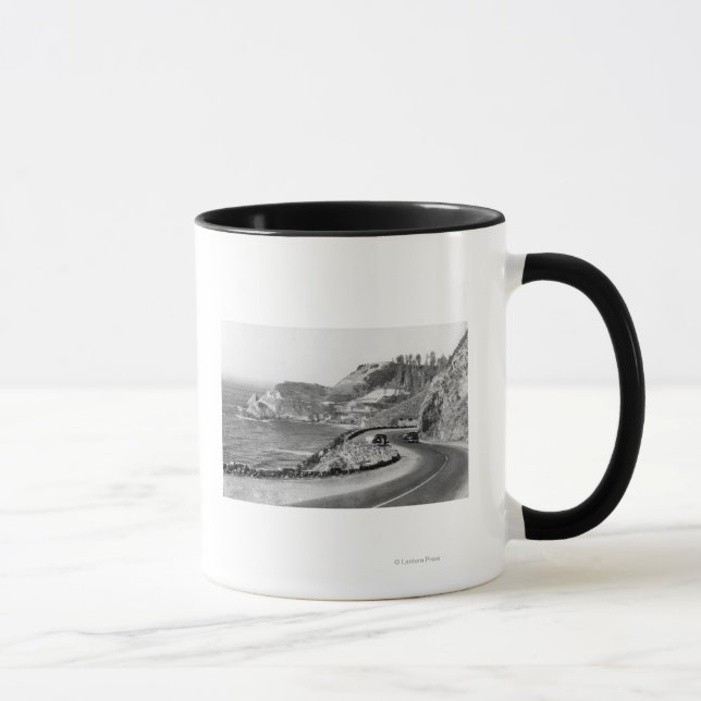 Hacenta Head Lighthouse und Oregon Coast Highway Tasse (Rechts)